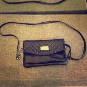Nine West black quilted purse/clutch